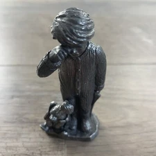 Pewter Hand Crafted Figure Boys Christmas List Crying