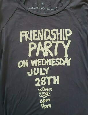 Creative Growth For Everybody FRIENDSHIP PARTY T-Shirt Dress by William Scott