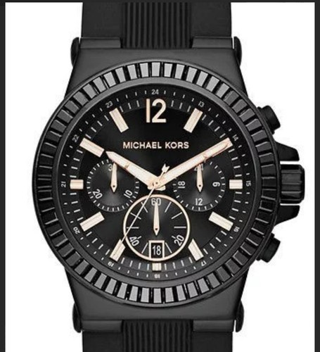 MICHAEL KORS DYLAN BLACK ROSE GOLD 