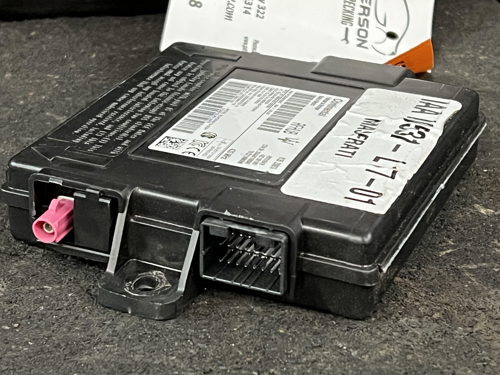 2020 MASERATI GHIBLI TELEMATICS CONTROL MODULE ID# 7812A82135300