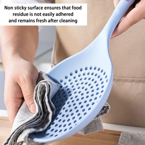 Food Grade Silicone Slotted Spoon Large Heat-resistant Strainer Colander Skimmer - Picture 10 of 14
