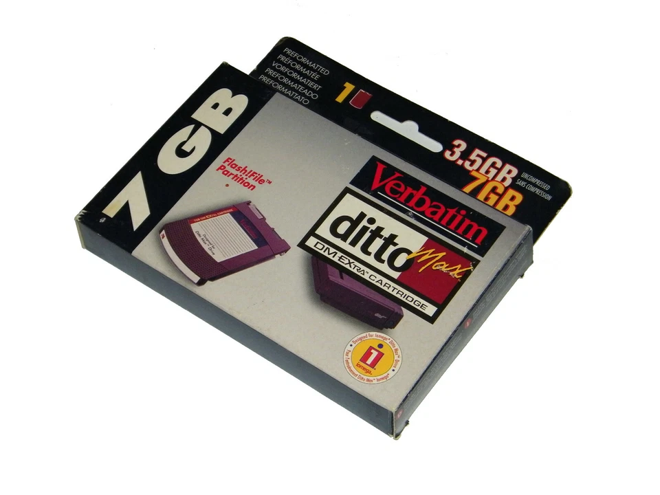 Iomega dittomax Verbatim 7GB neuwertig !!!                                   **5 - Bild 2 von 2