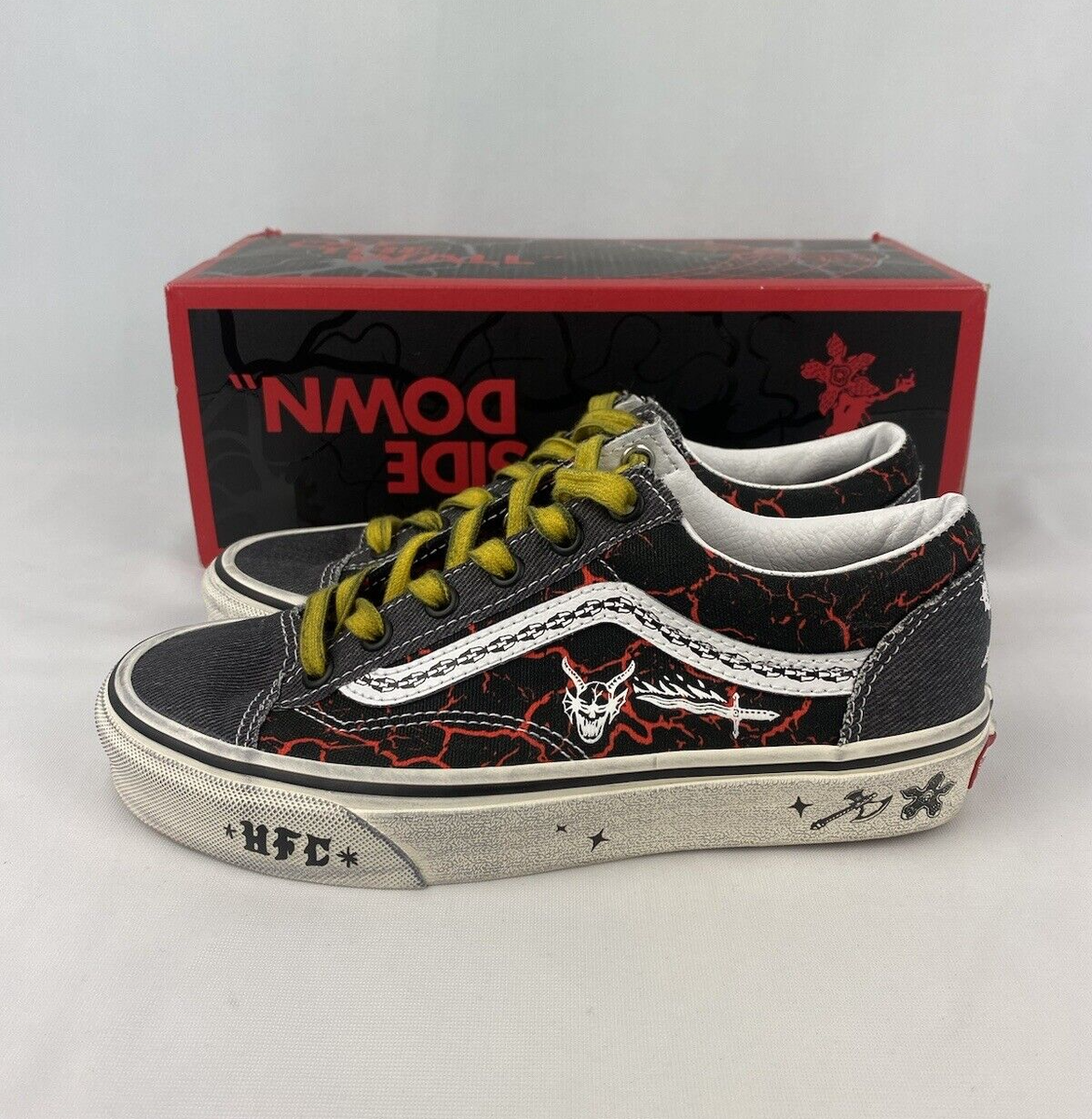Size 4.5 - Stranger Things x Vans Style 36 Hellfire Club for sale