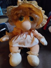 Vintage Muppet Babies Miss Piggy Plush Doll Hasbro Softies 10" Jim Henson 1983