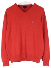 Gant Jumper Men V-Neck LARGE Drive To The Side