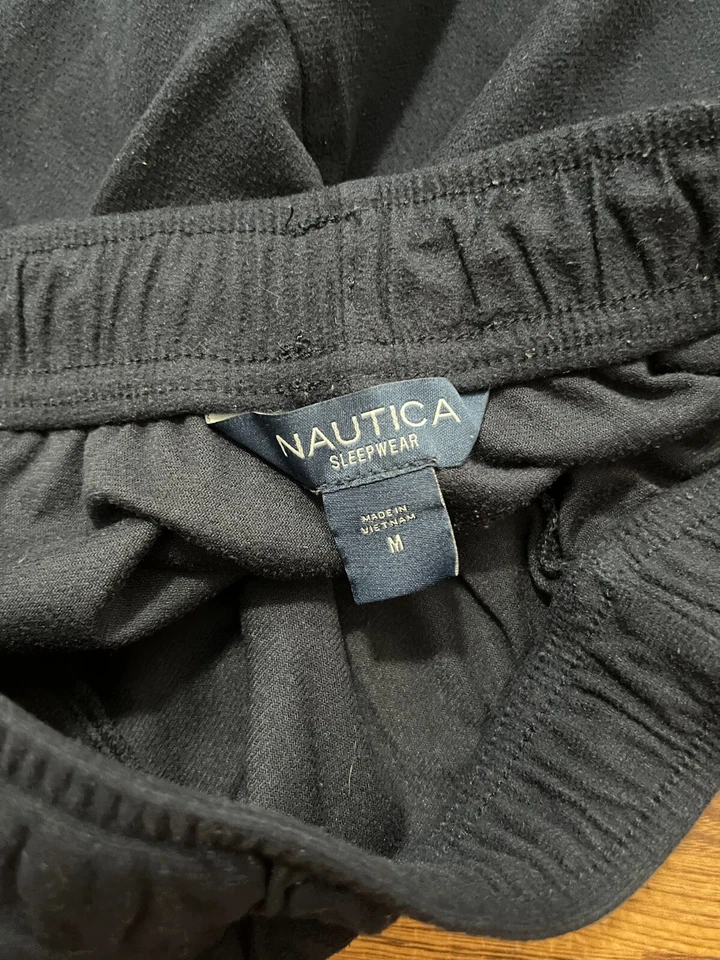 Pantalones con cordón Nautica Sleepwear para hombre color azul marino talla M mediano Foto 3 de 3