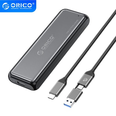 ORICO M.2 NGFF/NVMe SATA SSD Hard Drive Enclosure Case USB3.1 Gen 2(10 Gbps)UASP
