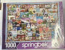 Animal Quackers 1000 Piece Jigsaw Puzzle Springbook Sealed Dog Lovers 24”x30”