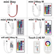LED IR RGB Controler LED Lights Controller IR Remote Dimmer DC12V For RGB Strip