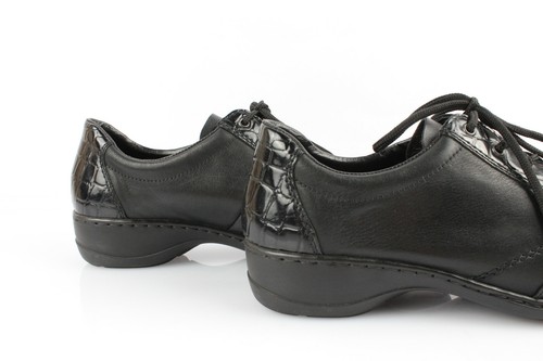Rieker Oxfordschuhe Leder Schwarz T 40 Sehr Guter Zustand - Bild 4 von 11