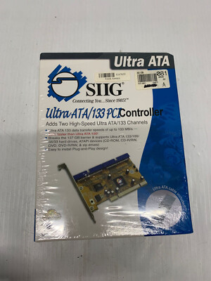 SIIG Ultra ATA/133 PCI Dual Channel Bus Master Host Controller FREE SHIPPING