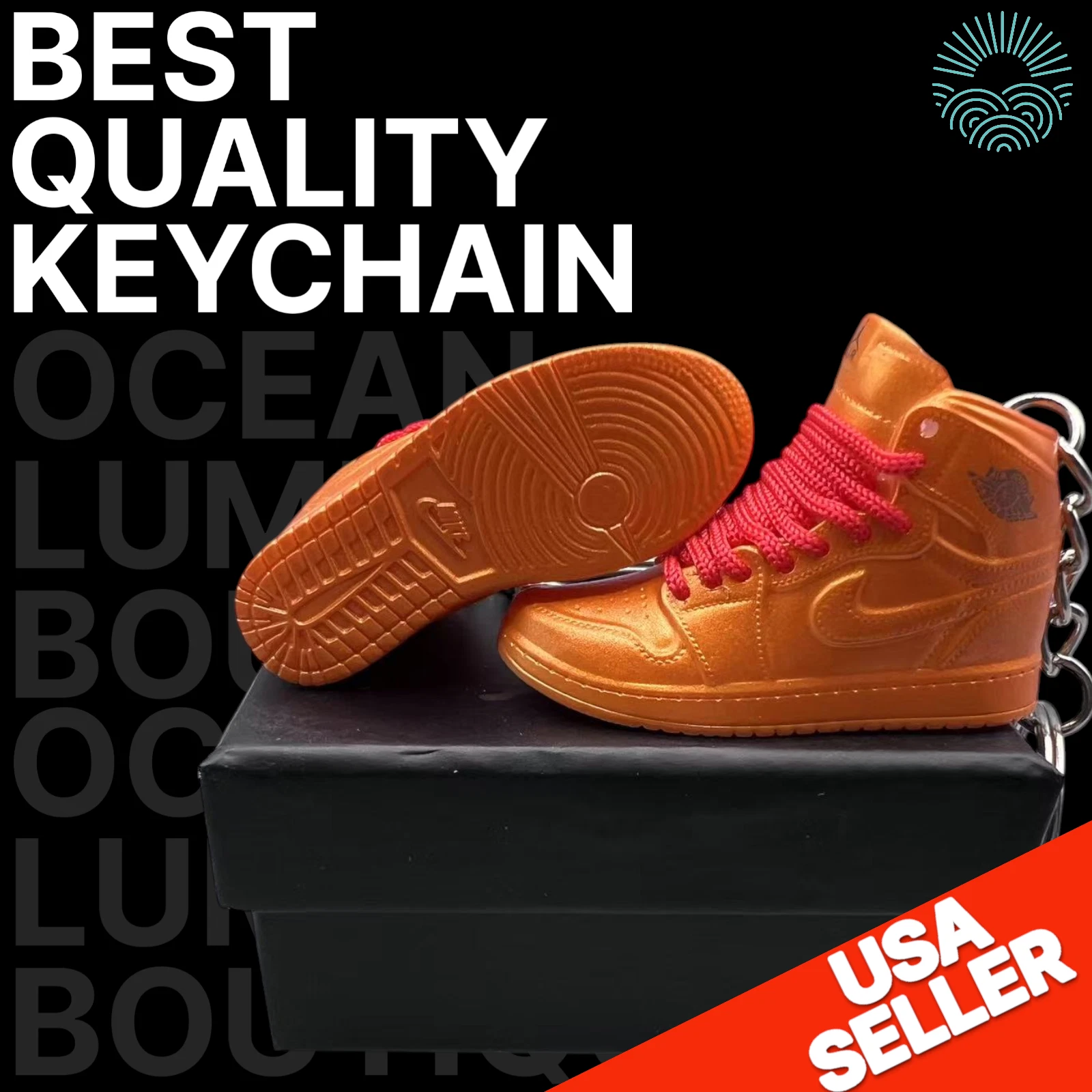 Porte clés Mini Baskets Air Jordan 3D, Baskets Basket de Collection, Options Boîte
