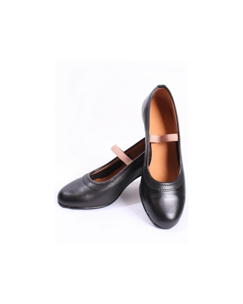 Zapatos de Baile Flamenco Niños Zapatos de Flamenco Talla US 9K / 9.5K Cuero Negro