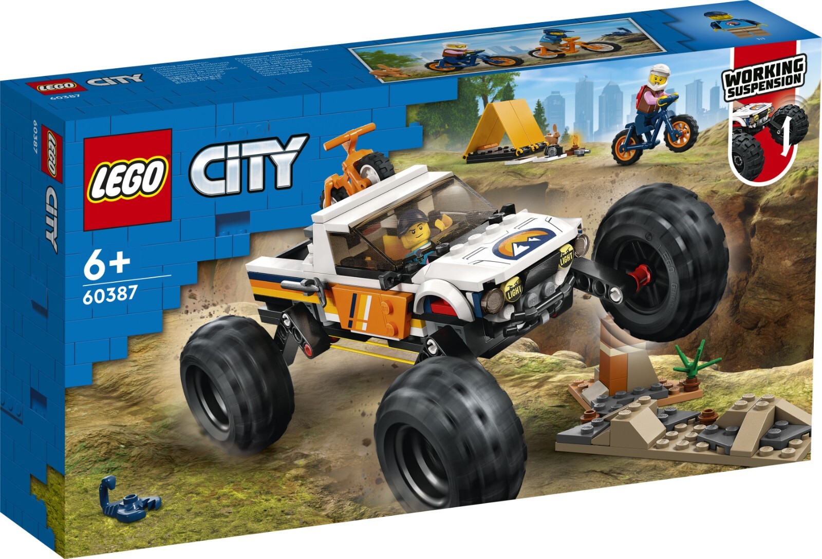 Joom Jo Market - Japan Select - Jungen Blau Lego City 4Wd Offroad-Abenteuer Spielset 60387 Fahrzeuge Auto Minifiguren Geschenk Für Und Mädchen Alter 6-9 - Bild 3