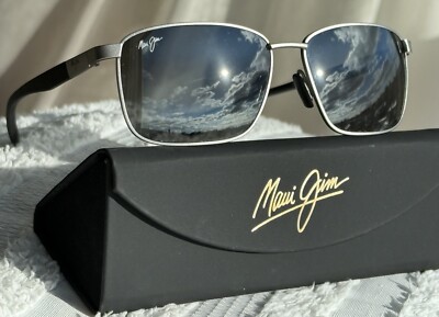 Maui Jim Ka'ala MJ 856 17 Silver Metal Frame + Grey Polarized Lens