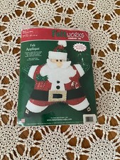 NIB 2005 Dimensions Applique FeltWorks Santa Star Pillow Kit 8142