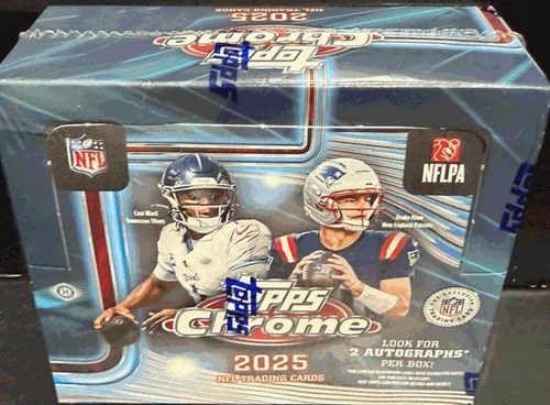 NFL 2025 Topps Chrome Jumbo Football (1 One Sealed Box Dart Ward Sanders Q0003 D