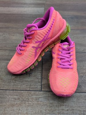 ASICS T5J6N Womens Sz 6 Purple Orange Gel Quantum 360 Running Shoes 