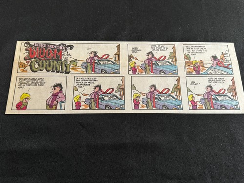 #Q05 BLOOM COUNTY by Berke Breathed Lot of 12 Sunday Quarter Page Strips 1981 - Picture 12 of 12