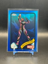 2025 Topps Chrome Marvel IRONHEART #71 Blue Refractor (099) /299 RAW