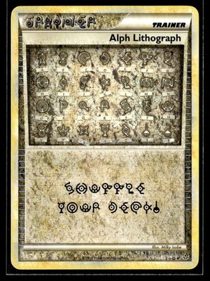 2010 HeartGold & SoulSilver - Unleashed Alph Lithograph Rare Secret #TWO