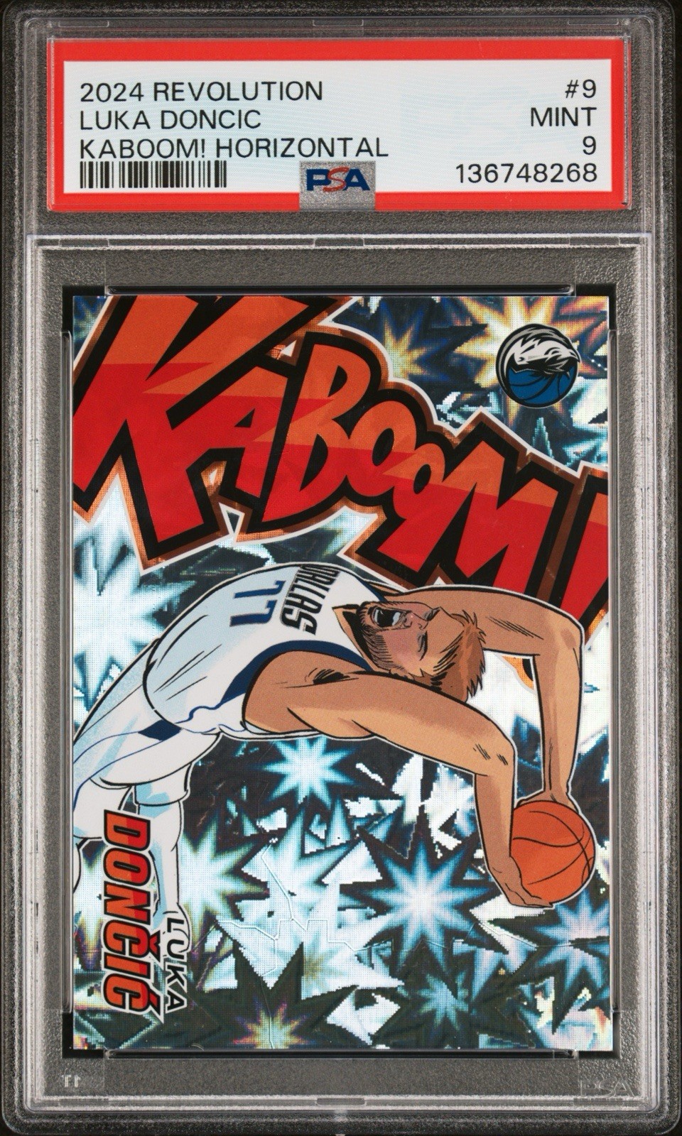 2024 Revolution Luka Doncic KABOOM! Horizontal #9 PSA 9 SSP Mavericks
