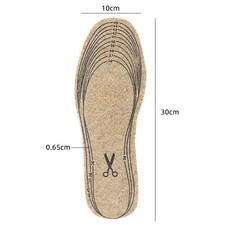 Multisize Warm Wool Felt Insoles Thickened Winter Shockabsorbing Shoe Inserts