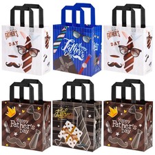 12pcs Father  s Day Gift Bags, Fathers Day Non Woven Bags for Dad  s Day Party ...