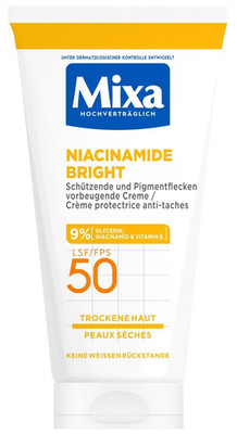 Mixa Schützende & Pigmentflecken Vorbeugende Creme LSF 50, Anti-Pigmentflecken C