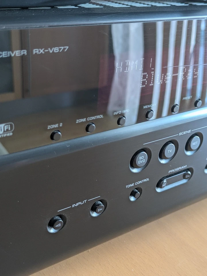 Yamaha RX V677  4K HDMI 3D 7.2 Receiver  WLAN Netzwerk ARC Multi Room Spotify  - Bild 3 von 4