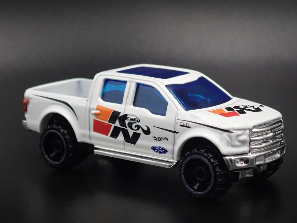 2015 - 2020 Ford F150 Pick-Up Camion K&n Bianco Raro 1:64 Scala Modellino Auto - Immagine 3 di 4