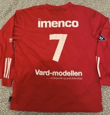SK Vard Haugesund 2003 Adidas match porté Jarle Steinsland signé Rune Ottesen
