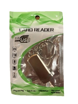 2.0 Hi Speed USB Card Reader Plug & Play for Camera, Mobile, PC, MP3 w/Key Chain