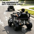 OROFULL 12V Electric Ride On Car with Remote Control & Music for Toddlers, Black — photo 6
