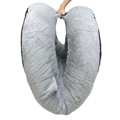 Fond & Found 990321184 Large Cozy Plush Pet Bed, 68'' x 38'' x 10''