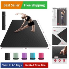 Extra Large Yoga Mat - 72"x48"/78"x54", 1/4"  1/3" Thick, Non-Slip, Durable,...