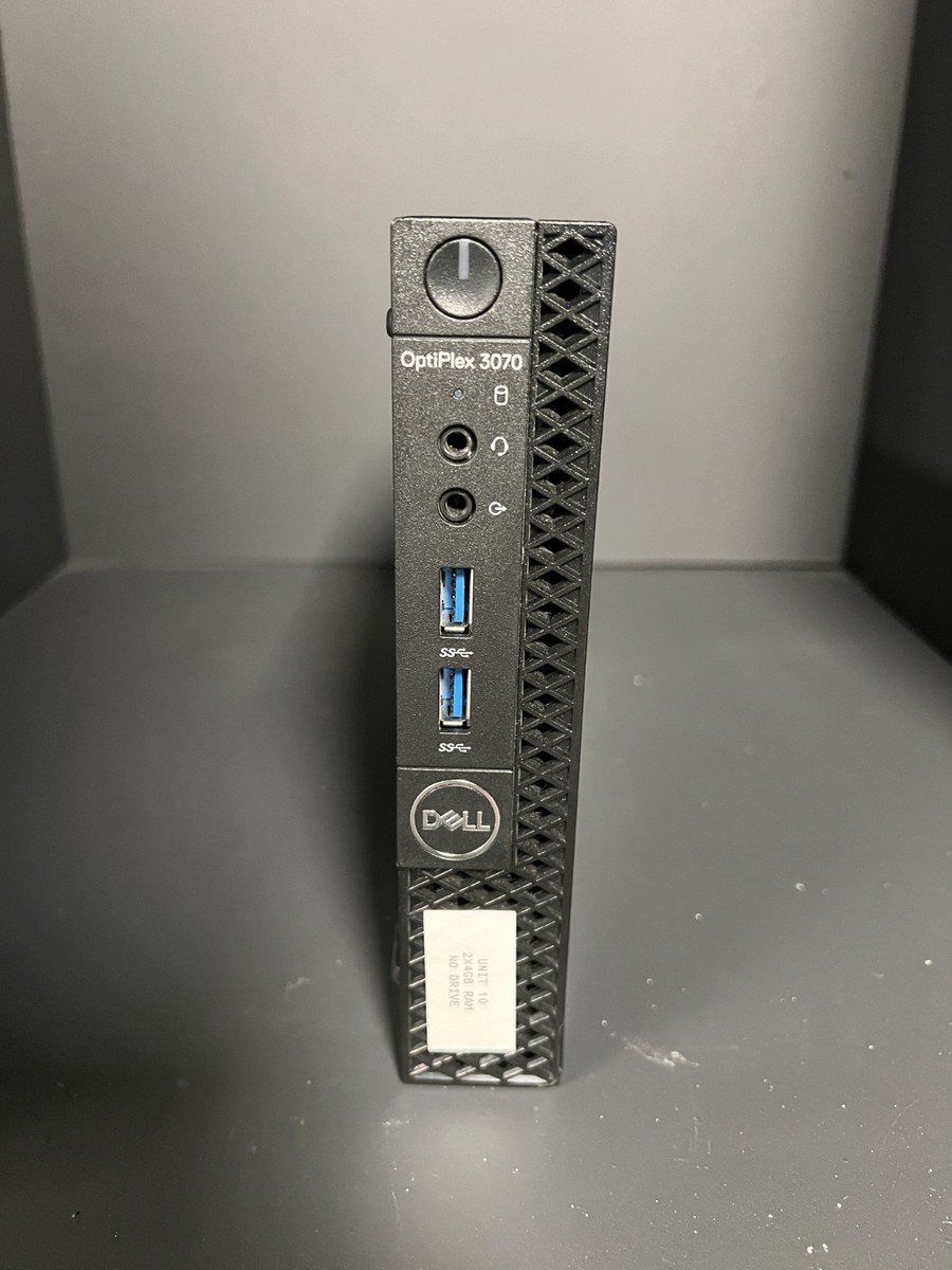 Dell OptiPlex 3070 Micro | Core i3-9100T 3.10 GHz | 8 GB DDR4 | No 