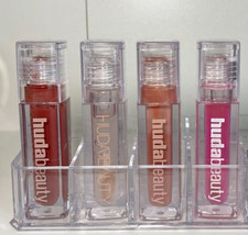 NIB 100 Authentic HUDA BEAUTY Shiny Non-Sticky Lip Gloss,0.13oz,13 colors