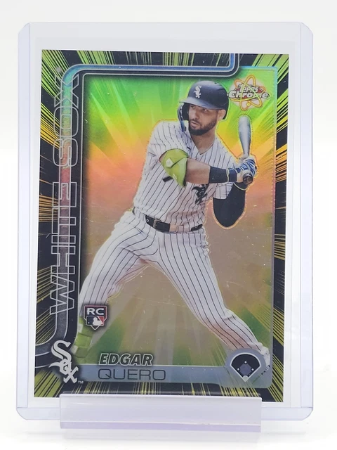 EDGAR QUERO 2025 TOPPS CHROME RADIATING ROOKIES SP #RR-30 WHITE SOX Q7357