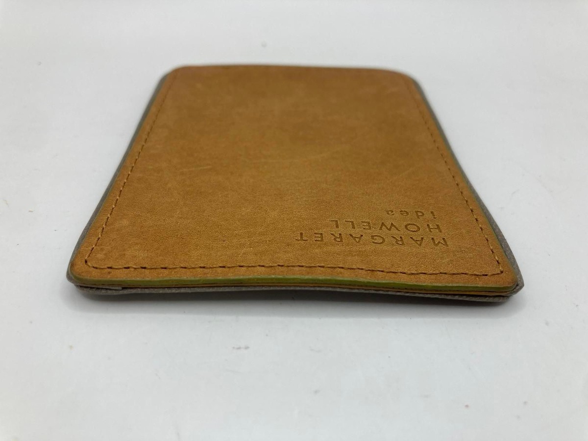 MARGARET HOWELL idea Leather Card Case Brown USED Y0315-25 MARGARET HOWELL idea Leather Card Case Brown USED Y0315-25