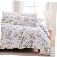 Purple Floral 100 Cotton Duvet Cover King King U.S. Standard Purple Flower