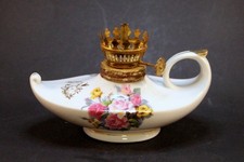 Vintage porcelain genie style lamp-5.5" long x 3.25"tall