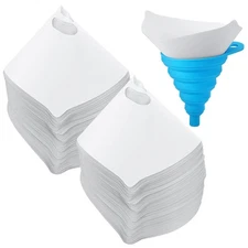 150 Pcs Paint Strainers With Cone Silicone Funnel Filter, Nylon Mesh Resin Fi...