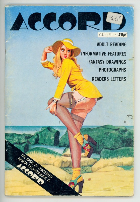ACCORD MAGAZINE VOL 1 NO 3 - RARE VINTAGE UK EROTICA SRA PUBLISHING 1970s MOD