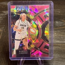2024 Panini Select WNBA - Premier Pink Ice #195 Kamilla Cardoso Rookie (RC)