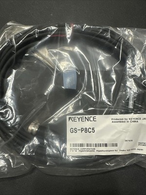 For Keyence GS-P8C5 M12 Connector Type Extension Cable Standard Type 8-Pin 5m