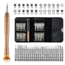 25 IN 1 Small MINI REPAIR PRECISION SCREWDRIVER TORX TOOL KIT SET PHONES FIX