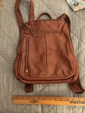 Gorgeous Soft Buttery American Leather Co. Brown Backpack Mid Size