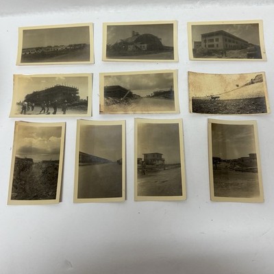 Vintage Photo Old Photos Lot 10 Pics Construction/ Workers Buildings Landscapes