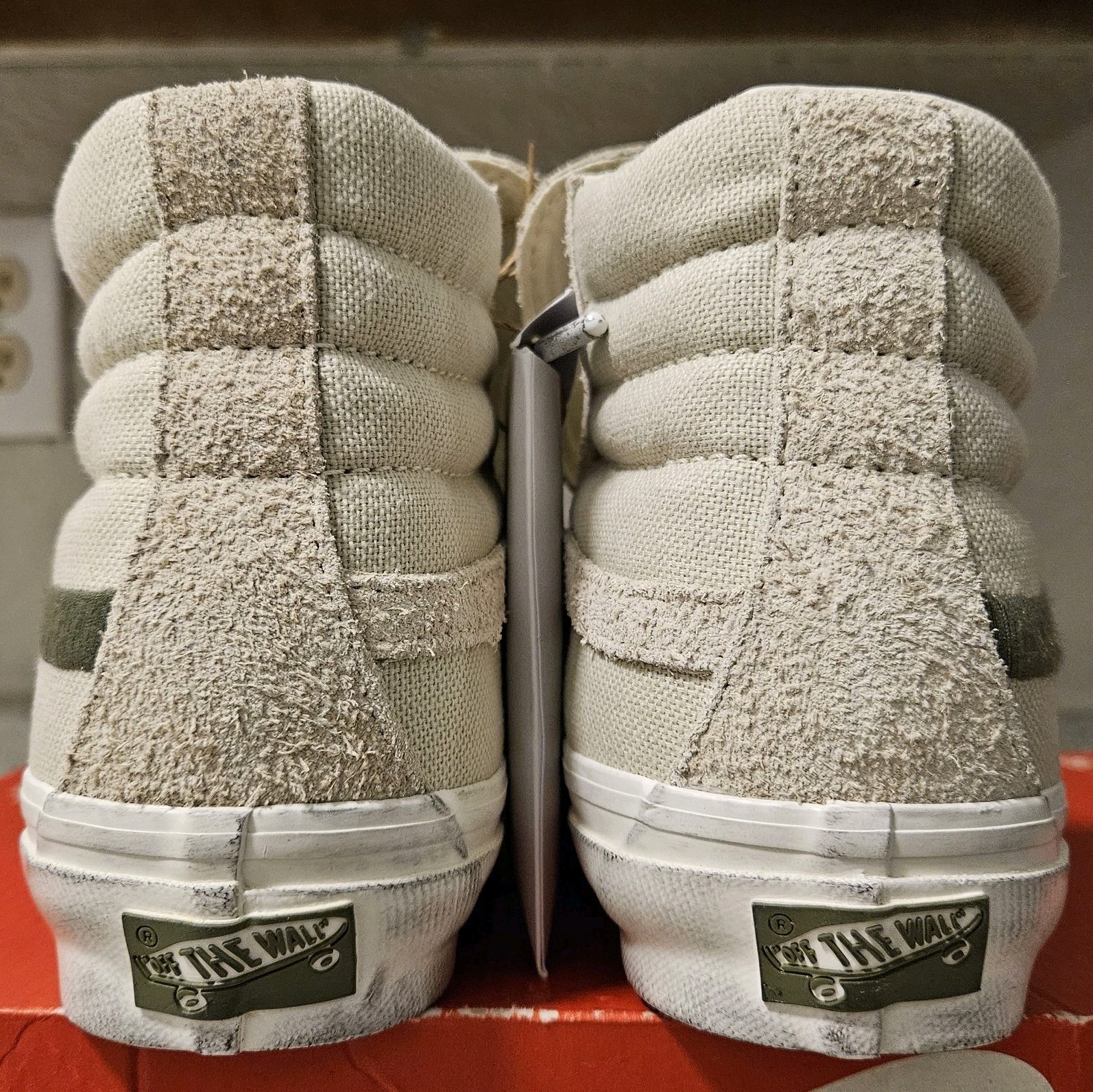 VANS x Notre Sk8-Hi Reissue Shoes Sneakers Bone White Men's 8.5 / Womens 10 RARE image 8